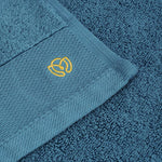 MicroCotton Lea Blanc Hand Towel Pack of 8 - Organic Cotton Towels for Bathroom Use