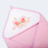 OLLY AND LILY BABY HOODED TOWEL - Butterfly