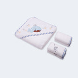 OLLY AND LILY BABY HOODED TOWEL SET - Shark