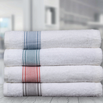 Brooklyn white micro cotton bath towel