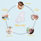 "Lightweight and absorbent baby burp cloth designed for comfort and convenience."