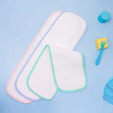 "Natural cotton baby burp cloth for gentle care and superior absorbency."