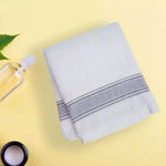 Plush cotton bath towel set