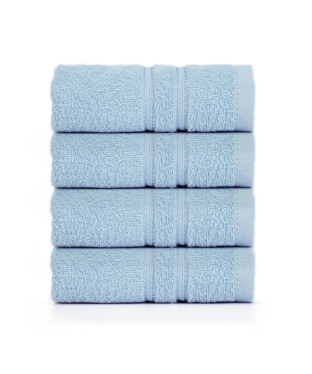 "Quick-drying cotton face towel, perfect for bathroom and travel needs."