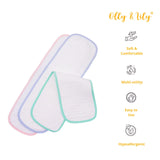 "Soft burp cloth for babies, made from premium natural cotton for delicate skin."