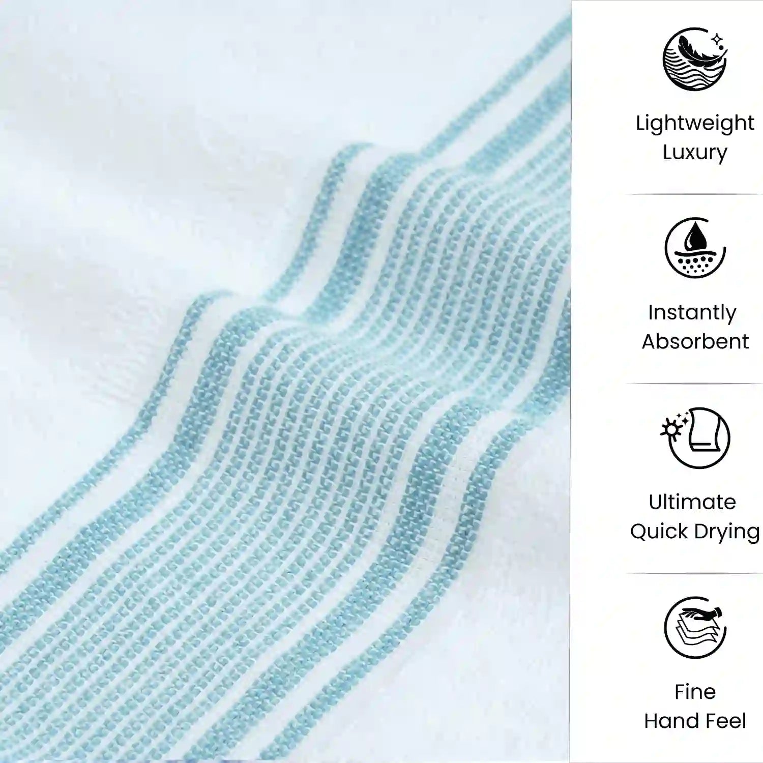 Thick white cotton bath towel